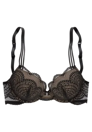 LASCANA - LASCANA Push-Up BH black - Gr. - 85D