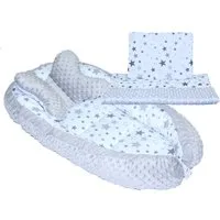 Primawela Bettnestchen Baby MINKY Nestchen Kokon Kuschelnest Kissen Decke Schmetterlingkissen