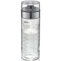 GEFU Dressing Shaker MIX, Glas, Kunststoff, Doppelskala (ml/oz), auslaufsicher, 350 ml