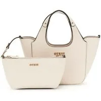 Guess Umhängetasche GUESS Handtasche Calista Bone (1, 1-tlg., 1)