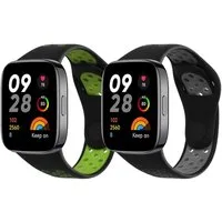 kwmobile 2x Uhrenarmband für Xiaomi Redmi Watch 3 Active Armband Smartwatch, 2-tlg., Fitnesstracker Band Set aus TPU Silikon - Ersatzarmband Smartwatch