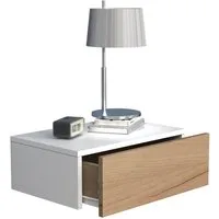 VCM Nachttisch Holz Wandschublade Wand Hänge Nachttisch Usal M45 (1-St), VCM Nachttisch Usal 15x45x30 cm Holzwerkstoff