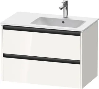 Duravit Ketho.2 Waschtischunterbau wandhängend Weiß Hochglanz 810x480x549 mm - K25268022220000 K25268022220000