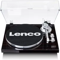 Lenco LBT-188WA Plattenspieler (Riemenantrieb, Bluetooth, Bluetooth, Audio-Technica & USB in Walnuss)