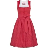 Nübler Dirndl Midi Dirndl Babette in Rubinrot von Nübler - Rocklänge 60 cm