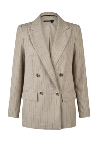 Marc Aurel - Blazer mit Nadelstreifen taupe with stripe dark taupe - Gr. - 34
