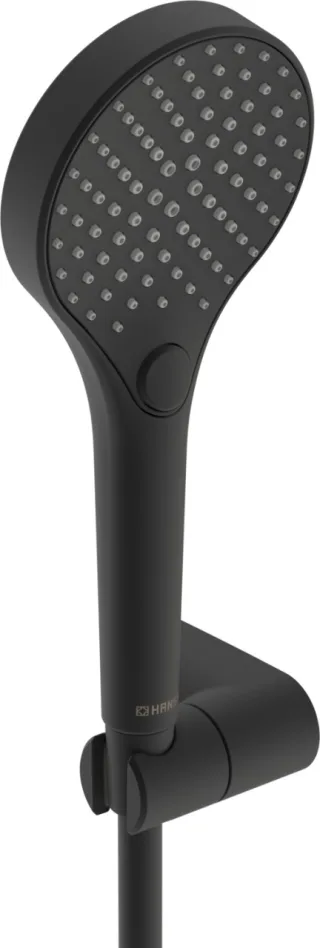 Hansa Handbrausegarnitur HANSAVIVA 4417, Matt-Schwarz, 4417022033 4417022033