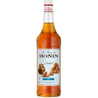 MONIN Getränke-Sirup, Monin Caramel Sirup Zuckerreduziert für heiß und Kaltgetränke 1000ml