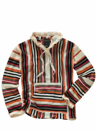 Gallia Herren Collab-Strickhoodie Garcia Beige 75 % Leinen, 25 % Baumwolle