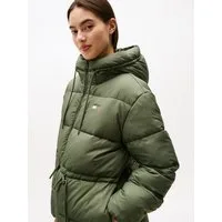 Tommy Jeans Steppjacke TJW HOODED MIDI PUFFER JACKET