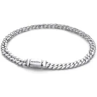 Pandora Silberarmband 594367C00, Damenarmband Panzerkette Silber