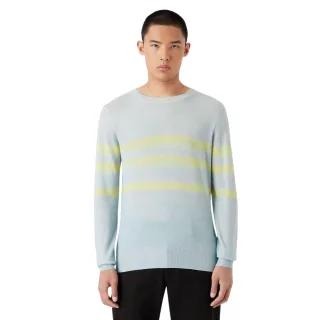 Emporio Armani EA7 - Sweatshirt für Herren, Langärmlig (Hellblau/Gelb)