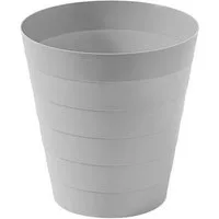 Sinoba Papierkorb moderner Mülleimer Papiereimer 6105 rund, Abfalleimer für Büro Kinderzimmer aus Kunststoff 9 Liter Höhe 25 cm