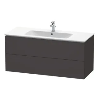Duravit L-Cube Waschtischunterbau wandhängend Graphit Supermatt 1220x481x550 mm - LC624308080 LC624308080