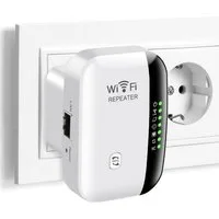 Senmudi WiFi Extender Booster, WLAN Repeater Verstärker Bis Zu 5000sq. WLAN-Router, mit 300 Mbps,2,4GHz WiFi Mit Ethernet Port Zu Allen Geräten