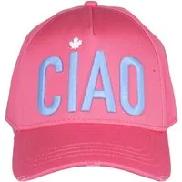 Dsquared2 Baseball Cap Baseballcap Ciao Pink Icon Baseball Kappe Unisex CIAO“ in großflächiger, hellblauer 3D-Stickerei