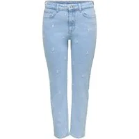 ONLY 7/8-Jeans (1-tlg) Stickerei
