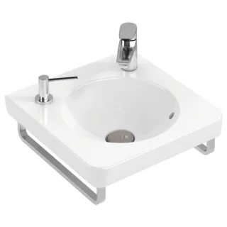 Villeroy & Boch Handtuchhalter 929640D7 Edelstahl hochglanz poliert, Montage seitlich