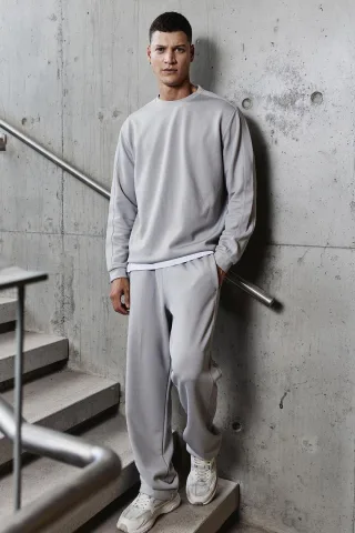 Herren Oversized Sweatshirt- und Hosen-Set