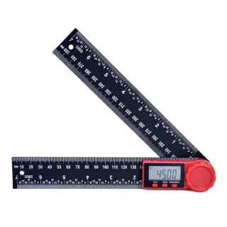 ETOPOO 200mm/300mm 360° LCD Display Carbon Fiber Digital Angle Ruler Inclinometer Electron Goniometer Protractor Angle F