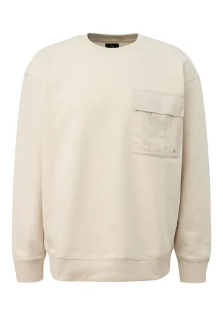 qs - Sweatshirt beige - Gr. - S