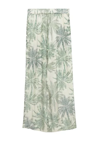 s.Oliver BLACK LABEL - Hose creme/mehrfarbig/grün - Gr. - 36