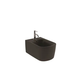 KLUDI-RESA S Wand-Bidet 52 cm verdeckte Befestigungen Mattschwarz 27BIW0139