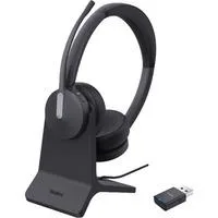 WH64 Hybrid Dual mit Ladeständer, Headset schwarz, DECT & Bluetooth Hybrid Funktechnologie