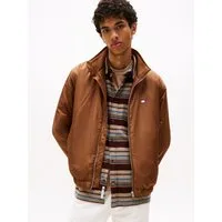Tommy Jeans Blouson TJM ESSENTIAL PADDED JACKET EXT Freizeitjacke, Übergangsjacke glänzend, Stretchbündchen, Stehkragen
