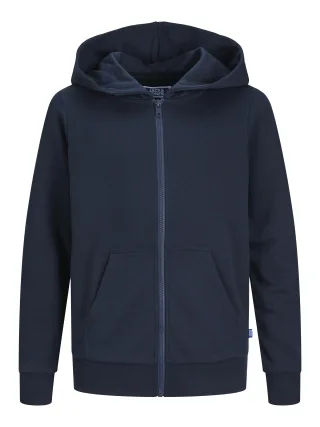 JACK&JONES - JJEBRADLEY SWEAT ZIP HOOD NOOS JNR Navy Blazer - Gr. - 140