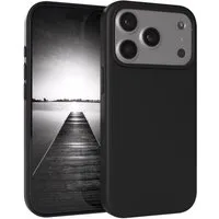EAZY CASE Handyhülle für Apple iPhone 17 Pro Hülle Silikon 6,3 Zoll, Hülle mit Kameraschutz Bumper Silikonhülle stoßfest Slimcover Schwarz