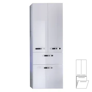 Pelipal Universelle Beimöbel Pelipal Hochschrank HCW026033, B:600, H:1680, T:330mm HCW026033
