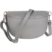 MIRROSI Bauchtasche Damen, Echtleder, Leder, Made in Italy, Umhängetasche, Brusttasche, (Schultertasche für jeden Anlass (1 Tasche & 1 Gurt), 3 Größen auswählbar), Crossbody Bag, Damen Taschen verstellbaren Schulterriemen