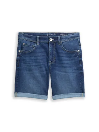 Tom Tailor - TTALEXA SLIM BERMUDA Jeans Shorts mid stone wash denim - Gr. - 27