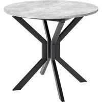 MIRJAN24 Esstisch Dione M 90, Beine aus Metall, 90-130x90x77 cm