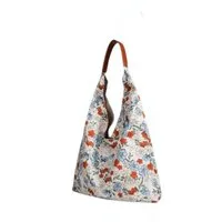 Blusmart Schultertasche Blumen-Canvas-Umhängetasche (Unterarmtasche/Große Tragetasche, Für verschiedene Anlässe geeignet), Das perfekte Geschenk für Frauen