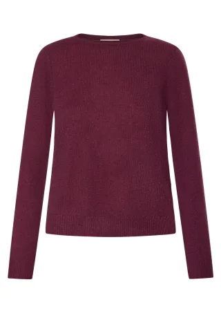 CARTOON - Kaschmir-Pullover Dark Aubergine - Gr. - 36