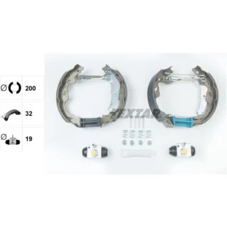 Textar Bremsbacken + Radzylinder hinten Opel Agila Suzuki Splash Swift