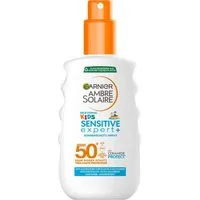 GARNIER Sonnenschutzspray AMBRE SOLAIRE KIDS SENSITVE EXPERT+ LSF50+, mit leichter und schnell einziehender Formel