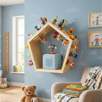 Baby Vivo Regal Toniebox magnetische Aufbewahrung für über 68 Tonies - 5 Eck