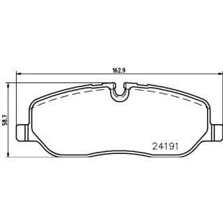 Hella Bremsbel?ge vorne Land Rover Discovery Range 8DB355011-971