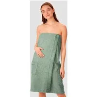 Schiesser Kilt Rom aus weicher Baumwolle, saugstark und 3-fach weitenverstellbar, Kurzform, Frottier, Knöpfe, MADE IN GREEN by OEKO-TEX®