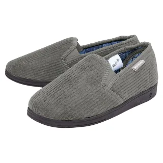 Herren Hausschuhe mit Karomuster und Memory Foam