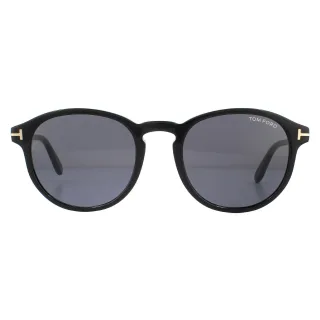 Tom Ford Lunettes De Soleil Dante FT0834 01A Fumée Gris Noir Brillant