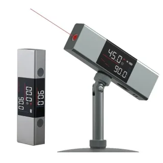 AtuMan DUKA LI1 2 In 1 Dual Laser Protractor Digital Level Ruler Rechargeable 360° Arbitrary Angle Cast Line Measurement