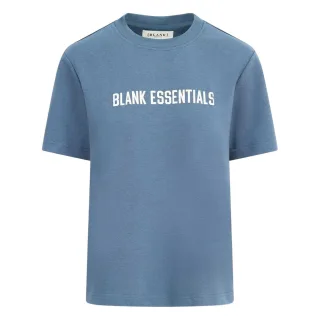 Blank Essentials - T-Shirt für Damen, Übergroßer Boyfriend (Orionblau)