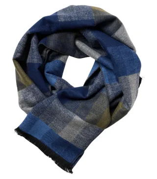 CASAMODA - Jacquard-Schal blau/grün - Gr. - OS