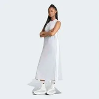 adidas Sportswear Shirtkleid ESSENTIALS 3-STREIFEN LONG RACERBACK ärmelloses Racerback-Design, sportlicher Stil, ohne Verschluss