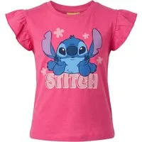 Disney Print-Shirt Disney Stitch Kinder Mädchen T-Shirt Kurzarm Shirt Gr. 98 bis 128 Bau (1-tlg) Gr. 98 bis 128 - 100% Baumwolle