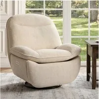 FLEXISPOT Sessel gemütlicher TV-Sessel, Relaxsessel (Schlafsessel mit USB, Drehsessel mit Rocking, Ruhesessel für Senioren & Stillenden), Versteckter Stauraum, 105° - 145° verstellbar, 159 KG belastbar
